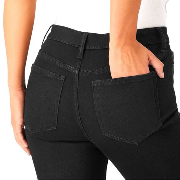 Member's Mark Women's Straight Jeans - Black Wash - Size 8 - Picture 4 of 13